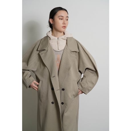 【おみせっち】LIMONTA×小松精練 サイズ選べる 定価42900円 高耐久性 撥水 艶感 ポケッタブル スプリングコート ベージュ SARTORIA DEL GROSSO コート | BINGOYA