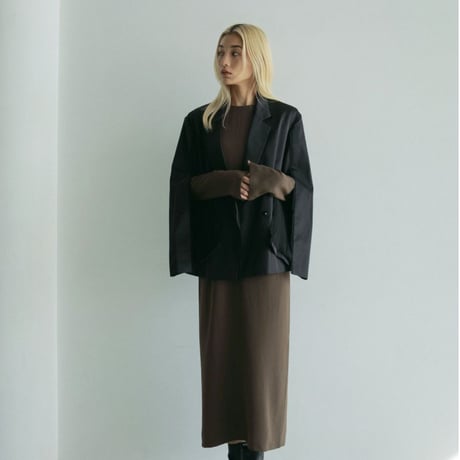 【anuke】Satin Slit Jacket　※納期2月下旬〜3月下旬
