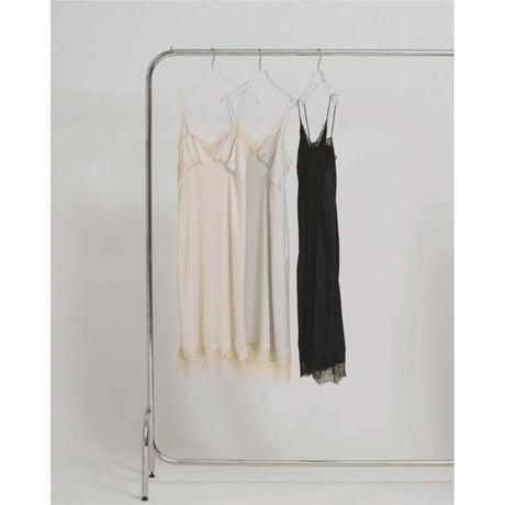 【TODAYFUL】Satin Lace Dress　※納期6月中旬～7月中旬