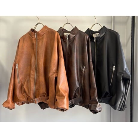 【MARGAUX VINTAGE】レザーライダース