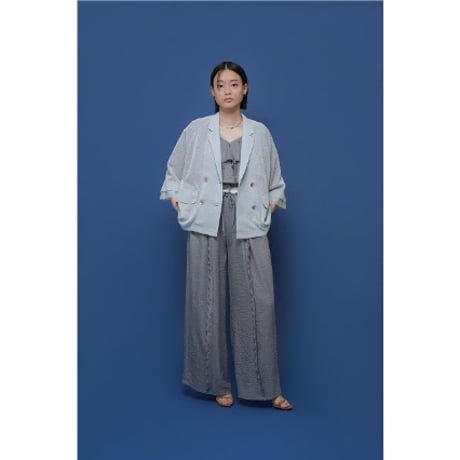 【CYAN tokyo】ニットライクメッシュWジャケット