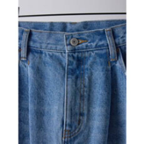 【YENN】 LASER CUT DENIM SK　納期：2026年2月上旬～3月上旬