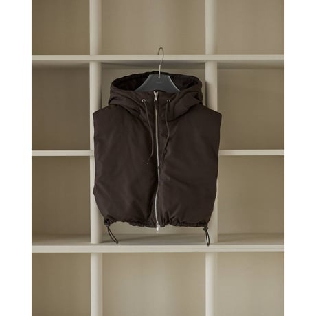 【anuke】Hooded Down Vest　※納期9月中旬〜10月中旬