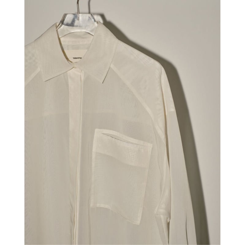 トップス todayful Organdy Over Shirts TODAYFUL/トゥデイフル】Organdy Over Shirts/オーガンジー