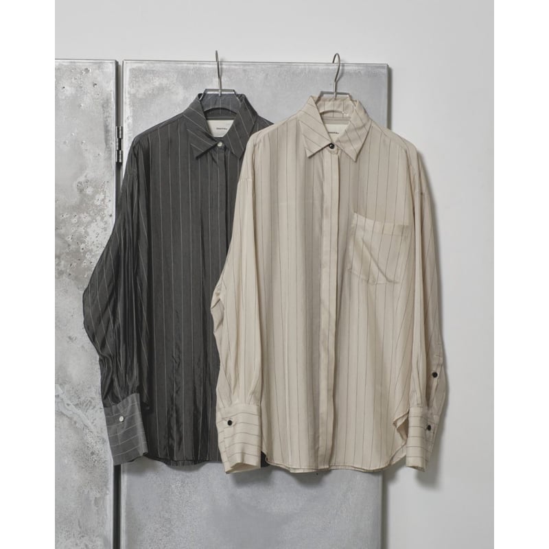 TODAYFUL】Stripe Silky Shirts | selectshop kusu