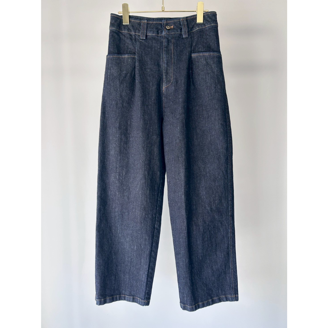 M.U.L リメイクデニムワンピース ヴィンテージ 1点物 エムユーエル IRREGULAR HEM STITCH DENIM OP/イレギュラーヘムステッチデニム