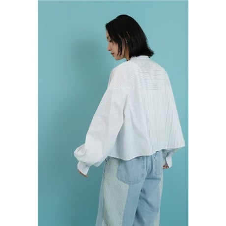 【CYAN TOKYO】ツイードコンビワイドデニム