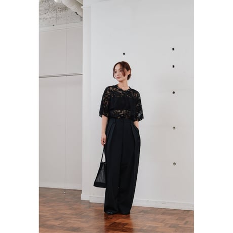 【Hella】double tuck wide pants　※納期2月中旬〜3月中旬