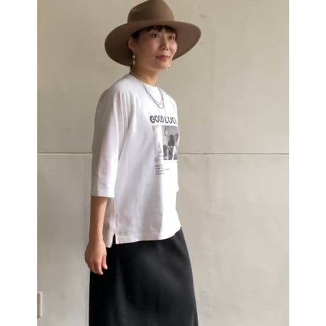 【LE MELANGE】7分袖ラグランTee
