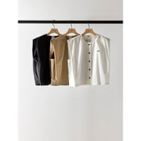【YENN】SLEEVELESS SHIRT
