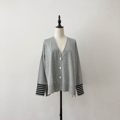 【siro de labonte】bordersleeve cardigan