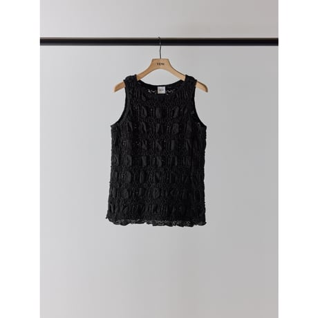 【YENN】SHRUNK LACE TANKTOP