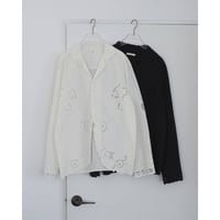 【anuke】Cutwork Opencollar Shirts