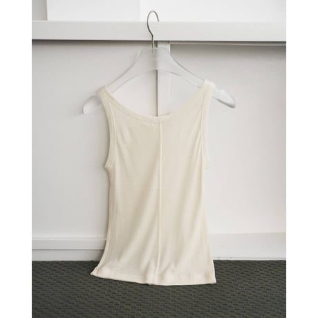 【anuke】Wool Rib Tanktop　※納期4月上旬～5月上旬