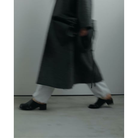 【anuke】Ecoleather Heel Slip-ons 納期：8/上〜9/上