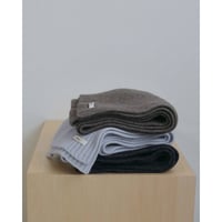 【anuke】Rib Knit Stole　※納期11月中旬～12月中旬
