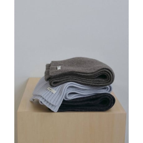 【anuke】Rib Knit Stole　※納期11月中旬～12月中旬