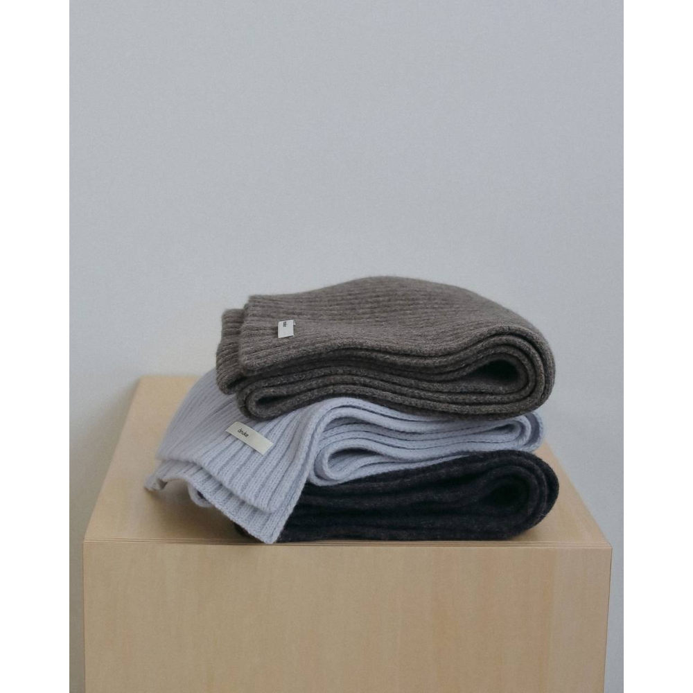 anuke】Rib Knit Stole ※納期11月中旬～12月中旬 | selectsh