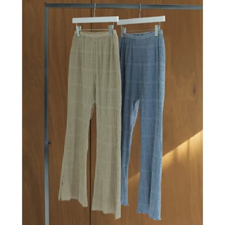【ànuke】Shirring Slit Pants