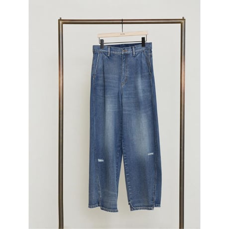 【YENN】CURVED SEAM DENIM PT　※予約