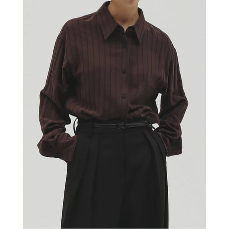 【TODAYFUL】Jacquard Stripe Shirts　※納期11月中旬～12月中旬