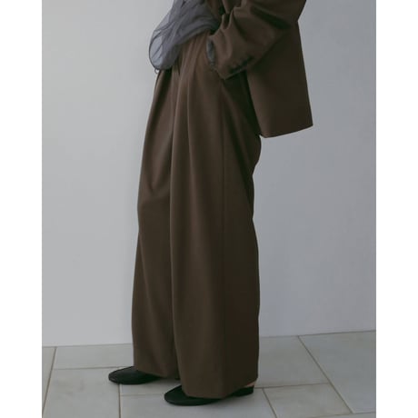 【anuke】Doubletuck Wide Pants