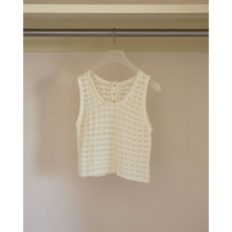 【anuke】Pattern Knit Tanktop　※納期8月上旬～9月上旬