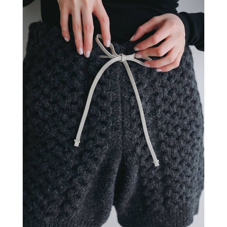 【anuke】Cable Knit Bloomer　※納期9月上旬〜10月上旬