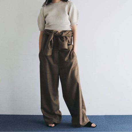 【anuke】Check Shirts Combinaison　※納期9月中旬～10月中旬