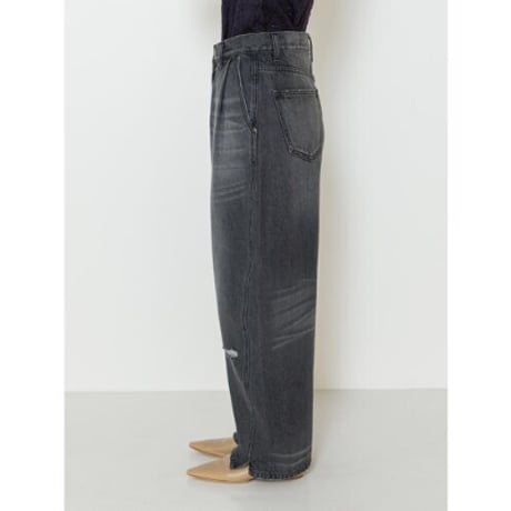 【YENN】CURVED SEAM DENIM PT　※予約
