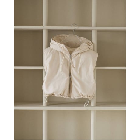 【anuke】Hooded Down Vest　※納期9月中旬〜10月中旬
