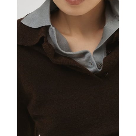 【TODAYFUL】Layered Polo Knit