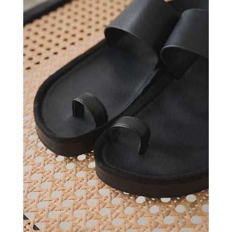 【anuke】Ecoleather Belt Sandals　※納期4月下旬～5月下旬