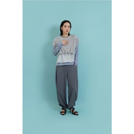 【CYAN TOKYO】ブラウジングフェザーブラウス