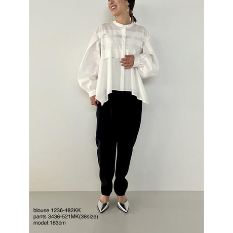 ホワイト バルーンスリーブ スウェットselectshop kusukusu