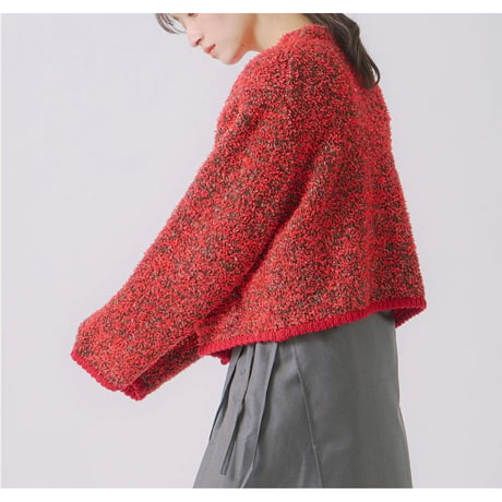 【WHYTO.】mix tapeyarn knit jacket