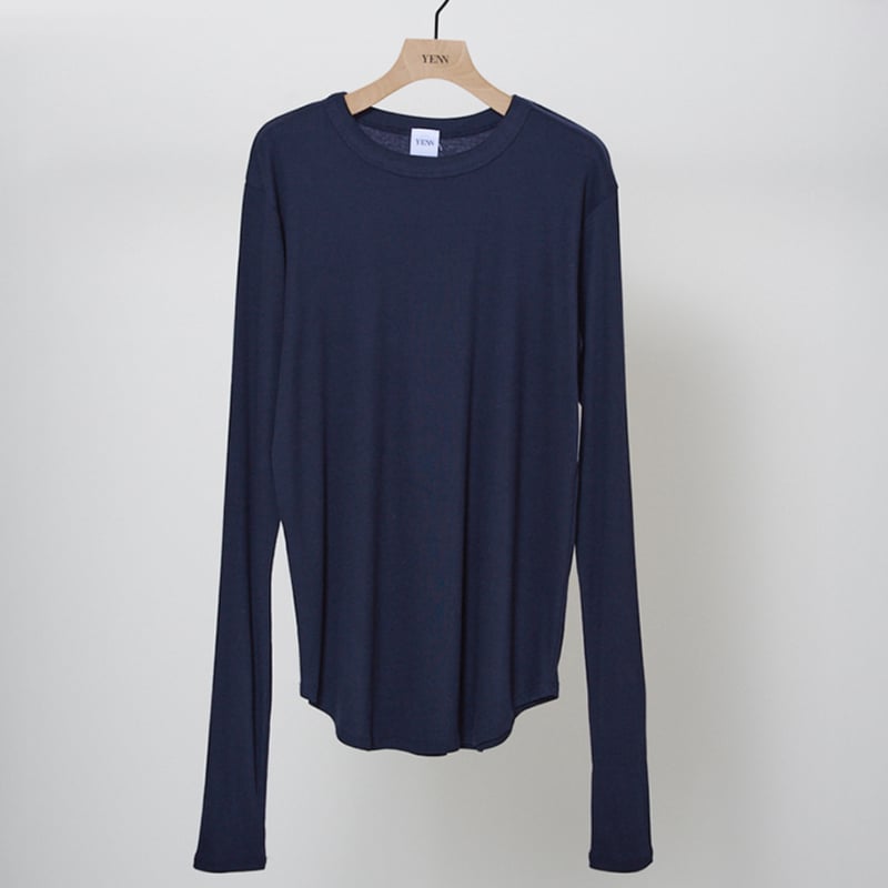 再販✨【YENN】COTTON RIB LONG TEE | selectshop kusukusu