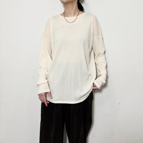 【siro de labonte】crewneck L/S Tshirt