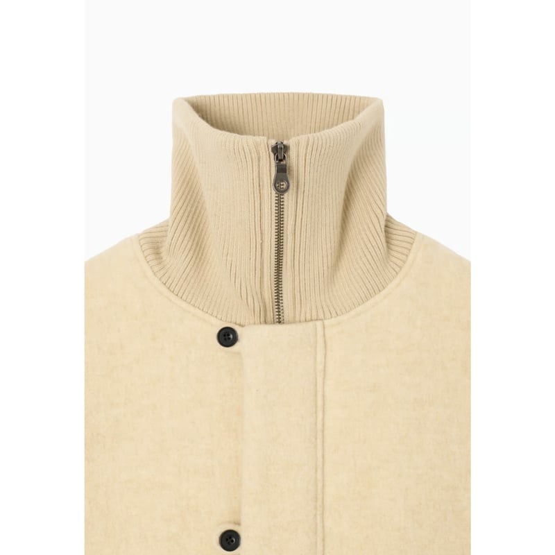 Hella WOOL HIGHNECK VEST ベージュ ヘラ Hella 24秋冬 WOOL HIGHNECK VEST トップス ショート丈