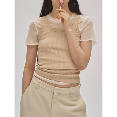 【TODAYFUL】Seamless Rib Tanktop