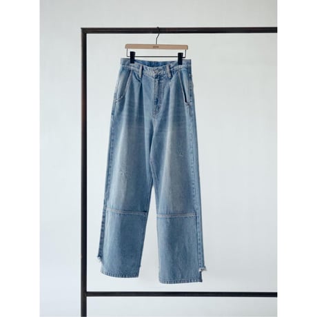 【YENN】HIGH RISE TUCK WIDE PT