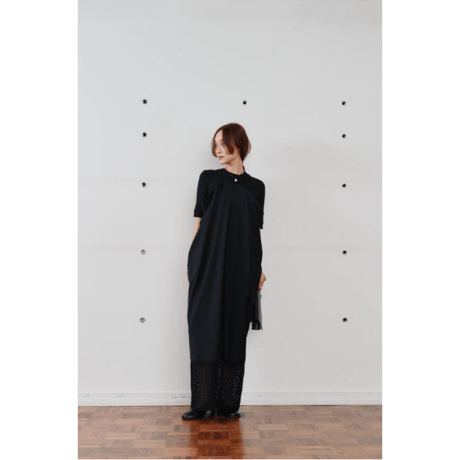 【Hella】lace tie over dress　※納期6月中旬〜7月中旬