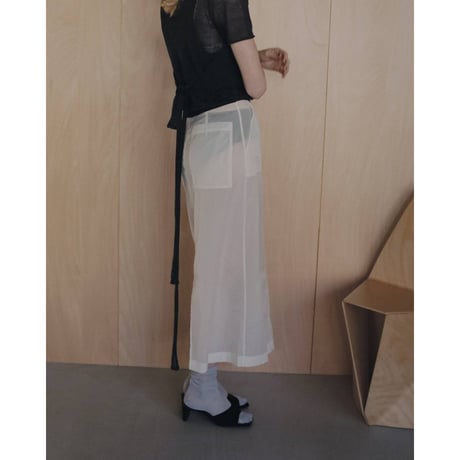 【anuke】Sheer Workpocket Skirt　※納期7月中旬～8月中旬