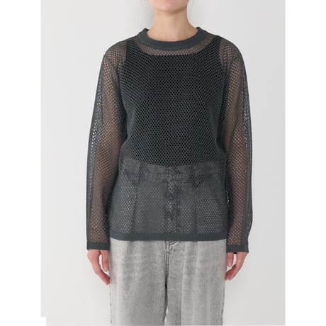 【YENN】MESH KNIT PO
