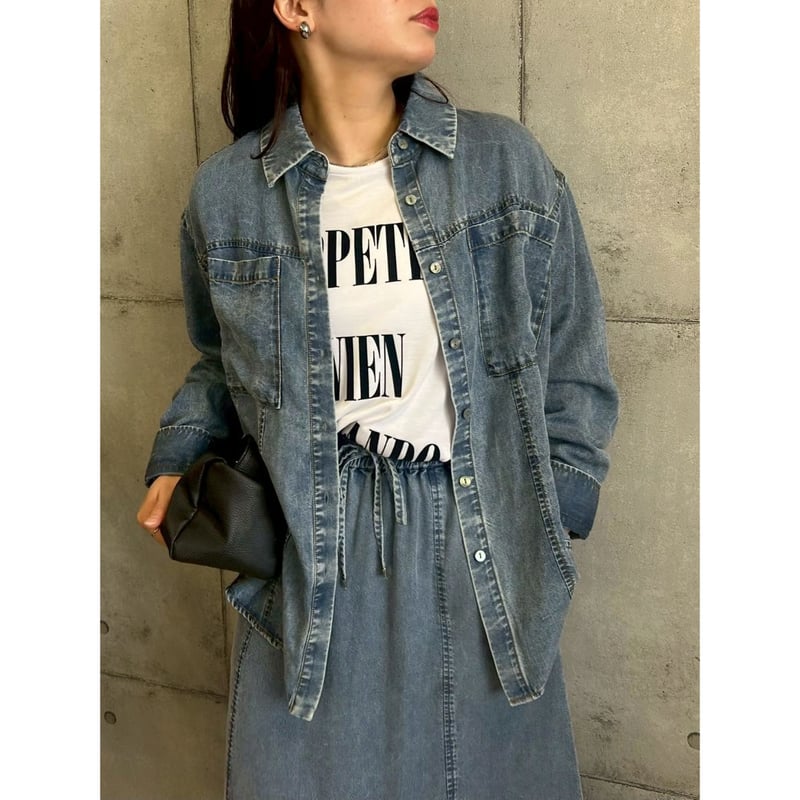 ROSIEE】ボウタイ2wayテンセルデニムシャツ | selectshop kusukusu
