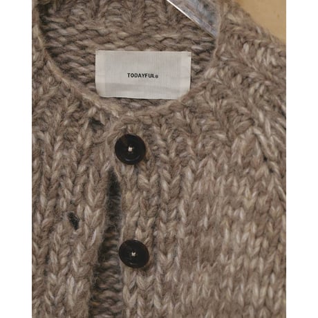 【TODAYFUL】Hand Knit Cardigan　※納期12月上旬～1月上旬