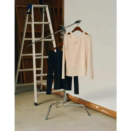 【Halla】layered sheer tops※納期8下～9下