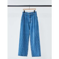 【YENN】 LASER CUT WIDE DENIM