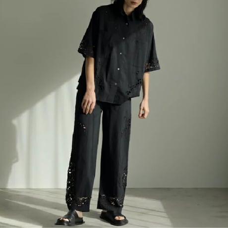 再販【ànuke】Cutwork Lace Pants