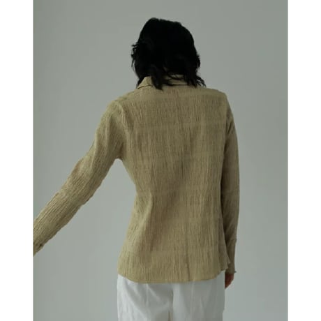 【ànuke】Shirring Mellow Shirts